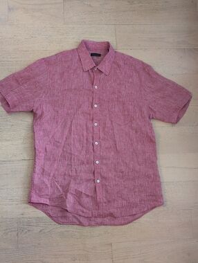 Zachary Prell Linen Shirt Size L